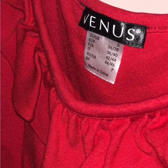 Red Ruffle Dress - Picture 4 of 8